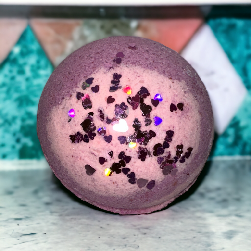 Pink Glitter Bath Bomb