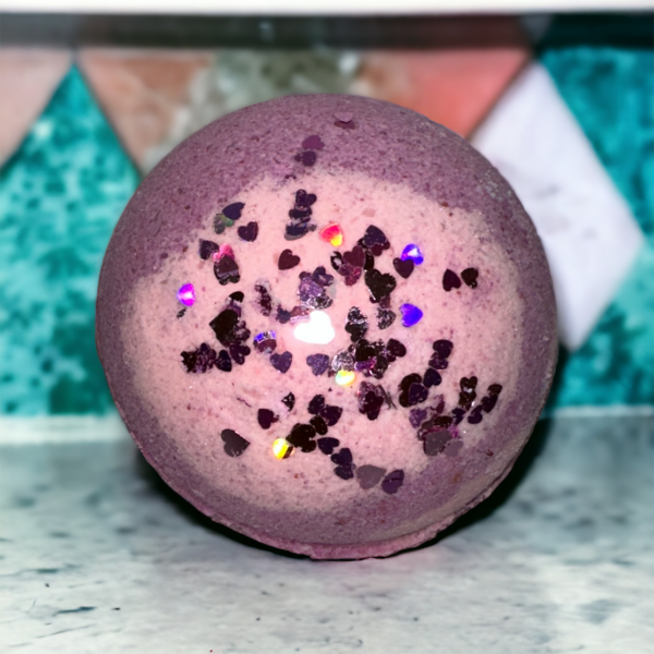 Pink Glitter Bath Bomb