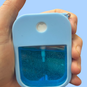 Blue Glitter Hand Sanitizer Spray